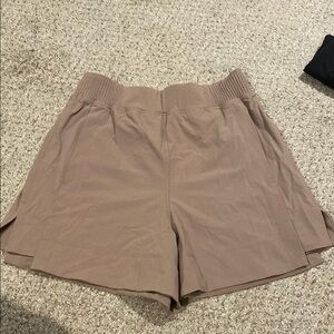 Lululemon Athletica Tan High Waist Shorts